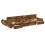 VidaXL vidaXL Storage Bed Frame Smoked Oak 120 x 190 cm Engineered Wood 4
