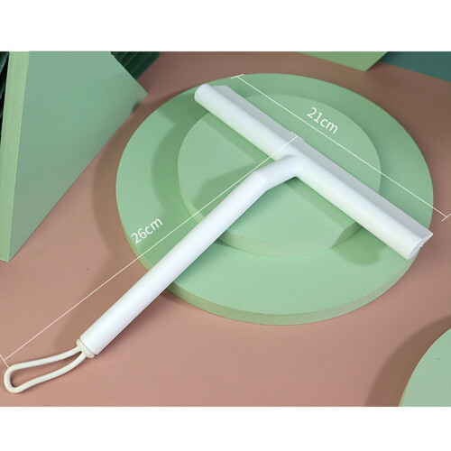 Duschabzieher, Fensterabzieher mit Halter White 1