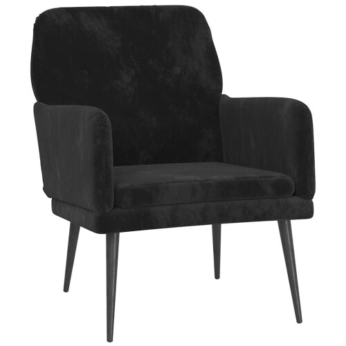 VidaXL vidaXL Armchair Black Velvet 1