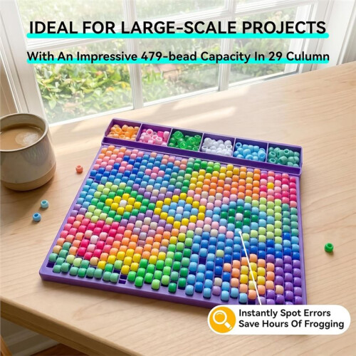 Stitch Pattern  Bead Planning Tray for 6x9mm  Beads Kandi Bead Making Board 1