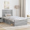 VidaXL vidaXL Bed Frame Grey Sonoma 90 x 190 cm Solid Pine Wood 2