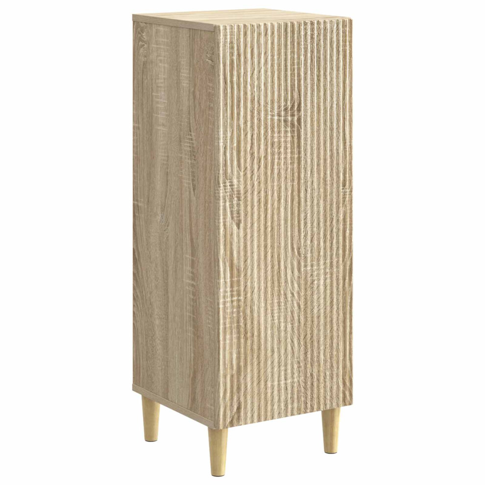 Vidaxl Sideboard Sonoma Oak 33 X 34.5 X 90 Cm Engineered Wood