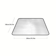 (1 piece (100*200cm)) Duurzame draagbare geïsoleerde kampeermat voor alle seizoenen |aluminiumfolie EPE-stof, opvouwbare picknickmat