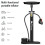 Pompa per Bicicletta Multifunzionale da 160 PSI con Manometro e Ugello 3 In 1 per Biciclette e Auto. Include 2