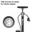 Pompa per Bicicletta Multifunzionale da 160 PSI con Manometro e Ugello 3 In 1 per Biciclette e Auto. Include 6