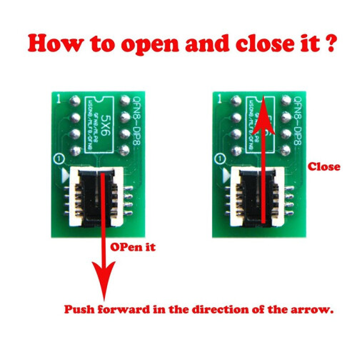 Adattatore da Zoccolo DFN8/WSON8/MLF8 A DIP8, Convertitore per Programmatore IC da 6x5 mm e 6x8 mm per RT809H RT809F T48 T76 Ecc. 2
