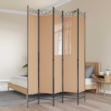 vidaXL Room Divider Beige 200 x 220 cm Fabric