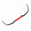 3x Bumper Lip Spoiler Universal 114cm Rot ABS 9
