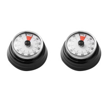 2X Stainless Steel Sauna Timer, Mechanical Clock Timer Sauna Accessory for Sauna Rooms and Spas,Mechanical Self Drive