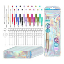 Perlenstifte-Set, Schwarze Tinte, Perlenstifte, PerlenanhäNger, WiederverschließBare Tasche für Schule, Danksagung, BüRo, Hochzeit, C