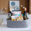 Rectangular Cotton Rope Storage Basket Toy Storage Basket Bathroom Storage Basket, C 1