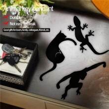 Wall Mounted Key Holder Room Decor Wall Key Rack Leash Hanger Retro Wall-Mounted Animal Key Hook Cat