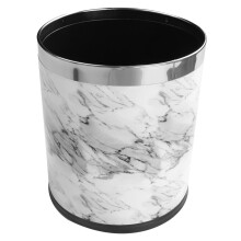 Marbre Motif 10L Poubelle Poubelle Seaux DiamèTre 23 Cm Hauteur 27 Cm Poubelles Salon Salle de Bains Cuisine Poubelle Poubelle