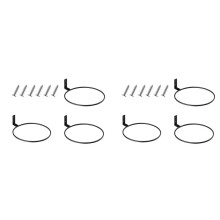 6 Stück 6-Zoll-Ballhalter-Display-Wandhalterung für Basketball, Fußball, Volleyball, Ballaufbewahrung für die Garage, Pflanztopfhalter