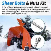 20pcs 580790401 Snow Blower/Throwers Shear Pins Bolts & Nuts for ,Poulan AYP 2 Stage Snow Blowers