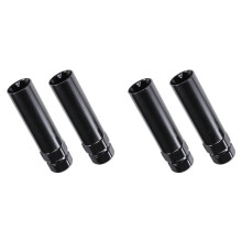 Fuel Wheel Lug Nut Key 7 Spline Sockets Wrench Replacement Aftermarket Lug Nuts for 14x1.5,14x2.0, 9/16In Lug Nuts,4Pack