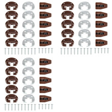 15Sets Replacement Drawer Track Slide Kit,Track Drawer Guides Furniture Parts for Dressers,Hutches and Nightstand Drawer