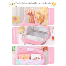 Sac à Lunch Portable Kawaii RéCipient à Lunch Isolé Violet pour les Femmes Adultes Travaillant en Plein Air Camping