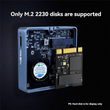 40Gbps 2230 M.2 NVMe USB 4.0 SSD-Behuizing met Koelventilator Compatibel met TB3/4 voor Laptopcomputergamecamera