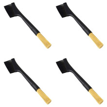 4X Double Coffee Brush Espresso Coffee Grinder Machine Clean Brush Matcha Keyboard Dusting Tool Coffee Powder Brush