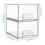 4PCS Clear Stackable Storage Drawers,Bathroom Makeup Organizer,Storage Bins for Home Organization and Storage 1