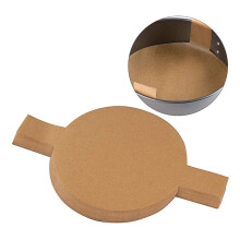 100 Stuks Voorgesneden Ronde Bakvormvoeringen, Rond, Antiaanbakpapier met Lipjes voor Het Bakken van Bruin 8 Inch