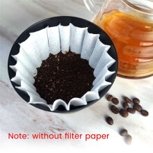 Coffee Filter Cup Coffee Dripper Hand Coffee Large Capacity Filter Cup 40-60g Reusable Coffee Filter for Travel Office