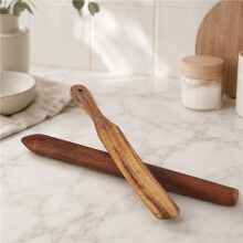 11 Inch Wooden Sourdough Bread Mixing Stir and 13 Inch Wooden Spatula Paddle Stirring Stick for Mixing Tool
