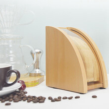 4X Hand-Drip Coffee Filter Paper Holder with Lid Tapered Filter Paper Box Storage Rack Dust-Proof