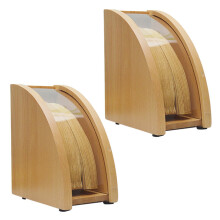 2X Hand-Drip Coffee Filter Paper Holder with Lid Tapered Filter Paper Box Storage Rack Dust-Proof