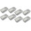 8Pcs Aluminum Alloy Loaf Tin Rectangular Non-Stick Bread Mould Bread Loaf Pans Baking Tools Kitchen Dining Bar Supplies 1