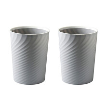 Plastic Kleine Vuilnisbak, Vuilnisbakmand voor Badkamers, Keukens, Kantoren, Slaapzalen, (Grijs)