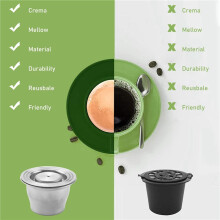 Coffee Capsule, Refillable Capsules Reusable Pod Espresso Coffee Pod Stainless Steel Compatible