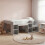 VidaXL vidaXL Kids'Bed Frame with Storage Concrete Grey 80 x 160 cm 1