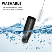 22 Pieces Draft Beer Tap Cover Beer Tap Cleaning Brush 20 Pieces Beer Faucet Keg Caps Rubber Tap Soother Sanitary Cover