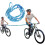 Fahrrad-Abschleppseil blau 1,7m-3m 18