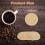 1600PCS Coffee Filter Replacement Paper,Unbleached Round Unbleached Tea Filter Cap,DIY Espresso Cloth Filter Screen 64mm 6