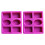 2X Silicone Soap Mold for Soap Making 3D 6 Forms Oval Rectangle Soap Mould Flowers Bathroom Kitchen Soap Mold 2