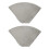 2X Reusable pour Over Coffee Filter Stainless Steel Fine Mesh Coffee Filter Drip Cone Paperless Universal Coffee Filter 1