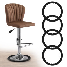 4PCS Silicone Bar Stool Base Covers, Anti Slip Chair Leg Floor Protectors, Furniture Foot Pads for Bar Chairs, Counter Stools, Wooden Tile Floors