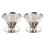2X pour Over Coffee Dripper Reusable Drip Cone Coffee Filter Portable pour Over Coffee Maker Home Office Camping 1