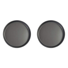 2pcs 13 Inch Non-Stick Pizza Pan,Carbon Steel Round Deep Dish Pizza Tray Mold Baking Tool for Home,Restaurant