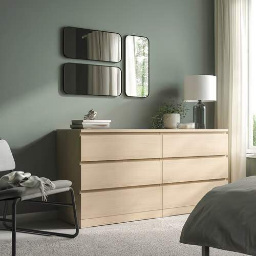IKEA LINDBYN Black Mirror 28x60cm 2