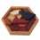 Geometrisches Sechseck Puzzle Spielzeug Holz 5