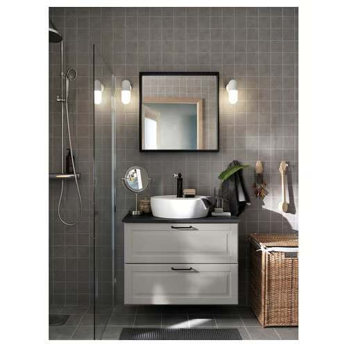 IKEA NISSEDAL Black Mirror 65x65cm 1