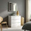 IKEA NISSEDAL White Mirror 65x65cm 3