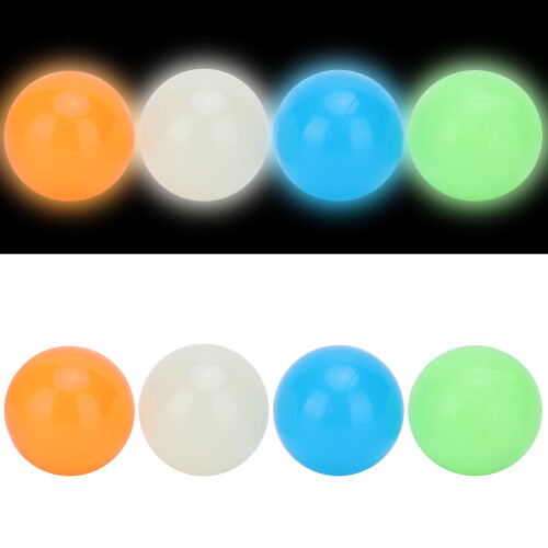 Leucht Klebe-Stressbälle 45mm – 4er Set 1