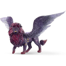 Schleich Bayala - 5" Glow in the Dark Moon Lion Toy - Unique Portable Glowing Night Light Animal Figurine - with Movable Wings - Ages 5+ | 70838