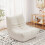 (Beige) Lazy Floor Sofa Ergonomic Design Couch Fireside Chair 1