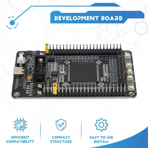 Placa de Desenvolvimento FPGA Cyclone IV EP4CE6E22C8N de 2,5 V, Compatível com Aprendizado e Prototipagem. 1